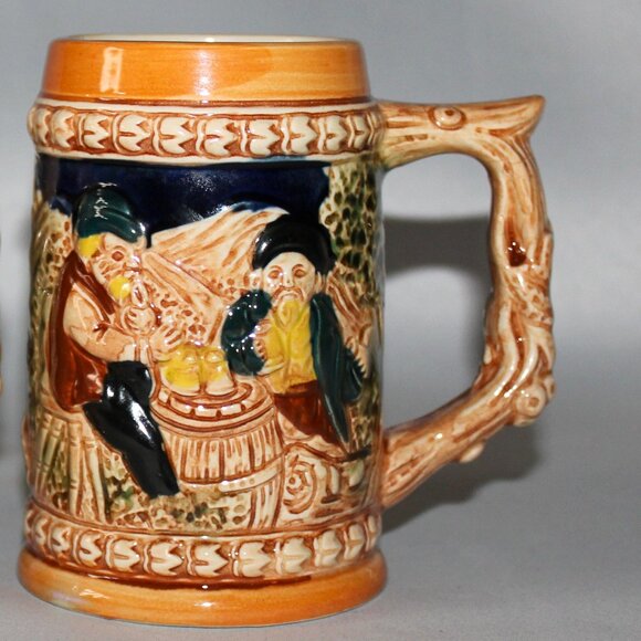 Pair of German Style Beer Steins | Made in Japan - Picture 2 of 6